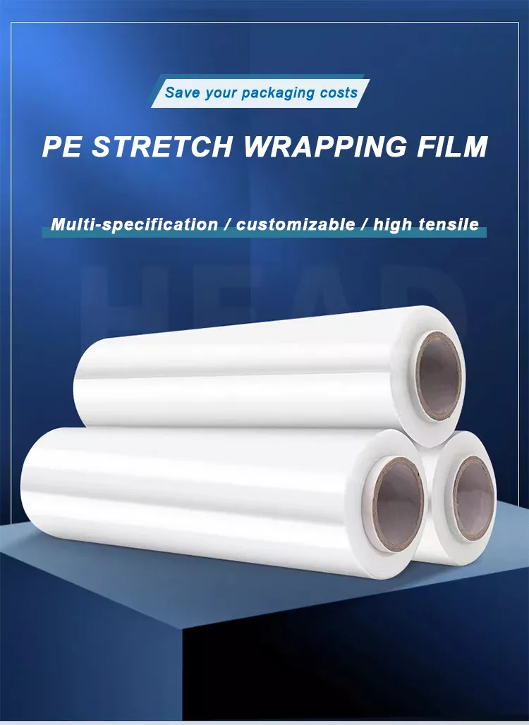 Food wrapping pvc cling shrink wrap jumbo roll stretch film for pallet-7